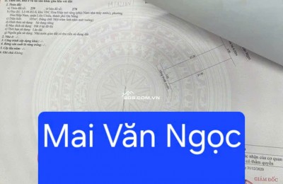 Bán đất đường 7,5m Mai Văn Ngọc - Liên Chiểu - Đà Nẵng.